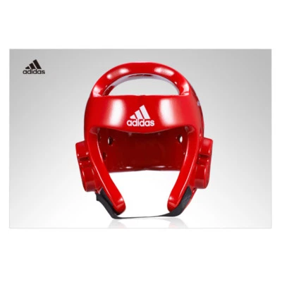 Adidas Taekwondo Sparring Head Guard Headgear Blue Red  WTF KTA Approved New - Image 1 of 4