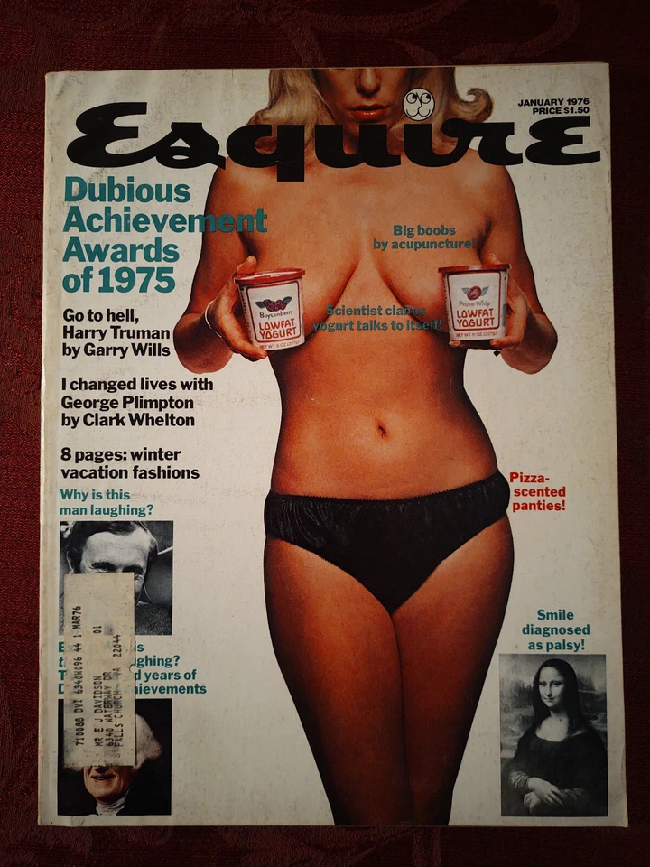 ESQUIRE magazine January 1976 George Plimpton Dubious Achievements Foto 1 de 1