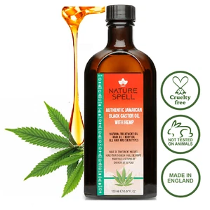 Aceite de ricino jamaicano Nature Spell y H E M P para crecimiento del cabello, pérdida de cabello y piel - Imagen 1 de 11