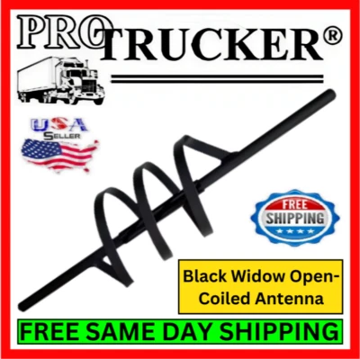 Антенна любительская Black Widow Old Man 27 дюймов с открытой катушкой комплект 15000 Вт 26,0-29,0 МГц - Изображение 1 из 4