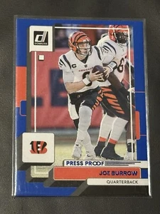 Joe Burrow - 2022 Panini Donruss - Press Proof Blue #199 - Bengals - Picture 1 of 2