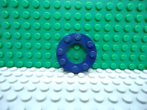 Lego 1 Dark Blue 4x4 round plate base open center NEW - Picture 1 of 1