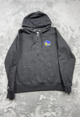 Golden State Warriors Sweater Mens Large Gray Antigua NBA Basketball Full Zip - Image 1 of 4