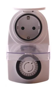 Zeitschaltuhr IP44 Außen Garten 24 Stunden Zeitschaltung Schaltuhr 230V 3500W - Bild 1 von 5