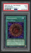 MEGAMORPH YUGIOH 2003 TOURNAMENT PACK 4 TP4-003 SUPER RARE HOLO PROMO PSA 7