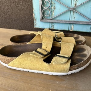 yellow foam birkenstocks