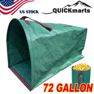 72 Gallons Reusable Garden Waste Bag Lawn Yard Leaf Collapsible Waste Trash Can - Picture 1 of 8