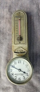 Vintage Minneapolis 77  Thermometer / Thermostat 8 Day  Clock Steampunk - Picture 1 of 17