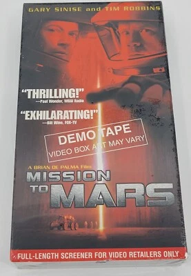 Mission to Mars (VHS, 2000) Tim Robbins Gary Sinise NEW Factory Sealed Promotion - Image 1 of 2