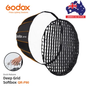 Godox QR-P90 Honeycomb Grid Parabolic Softbox Bowens for outdoor Flash/LED light - Picture 1 of 12