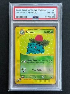 PSA 8 REVERSE FOIL Ivysaur #82 Holo Rare Expedition Pokemon Card 2002 - Picture 1 of 2