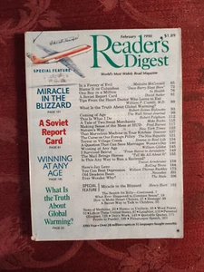 READERS DIGEST February 1990 Dave Barry Fred Barnes Robert James Bidinotto - Picture 1 of 1