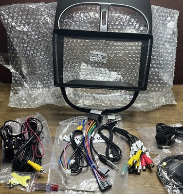Panel Radio Coche 9 Pulgadas para PEUGEOT 206 2004-2008 Estéreo Marco Arnés Kit Foto 1 de 4