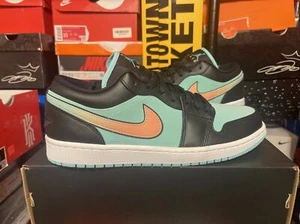 Nike Air Jordan 1 Retro Low Tropical Twist Teal Blue Black CK3022-301 Men Sz 9.5 - Picture 1 of 5