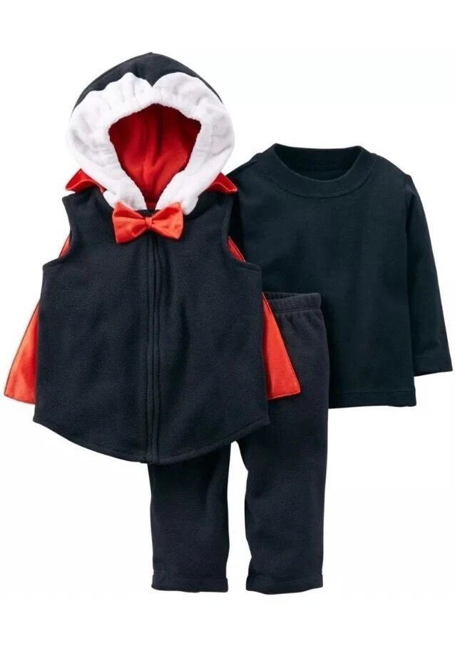 Carter's Fleece Little Dracula Vampire Halloween Costume-Size 6-9 Months-NEW-