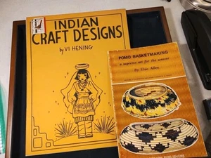 INDIAN CRAFT DESIGNS by Vi, Hening (1960) Booklet + Pomo Basketmaking (1972) - Bild 1 von 19