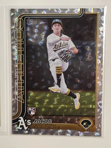 2025 Topps Series 1 - Jacob Wilson #314 Diamante Foil (RC) Oakland A's - Picture 1 of 1