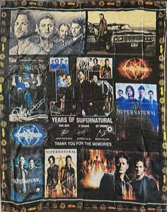 Supernatural Blanket 15 Years Of Supernatural 50x40 Fleece NEW Sealed - Picture 1 of 4