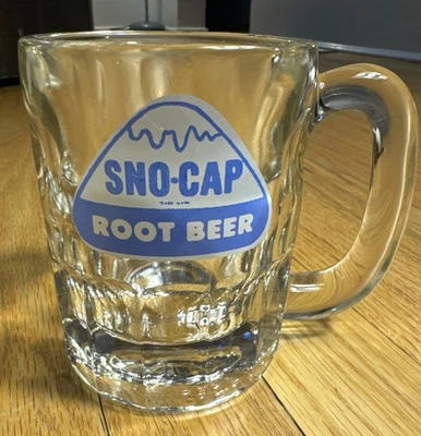 Vintage Advertising Sno-Cap Glass Root Beer MUG - Изображение 1 из 2
