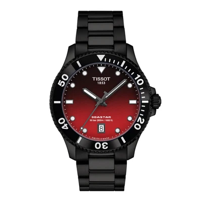 Tissot Seastar 1000 Quartz 40 MM Graded Red-Black Dial Watch T120.410.33.421.00 - image 1 of 4