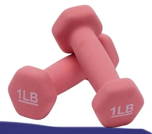 Amazon Basics Pesi per Manubri in Neoprene per Esercizio - 1 libbra, Set di 2 - Foto 1 di 3