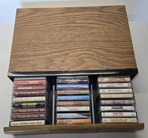 39 Country Cassette Tapes With The Cassette Holder Lot Variety of Artists - Picture 1 of 9