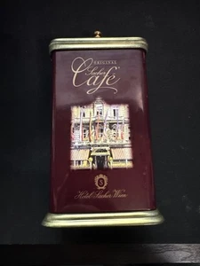 Hotel Sacher Wien French Metal Coffee Tin VINTAGE - Picture 1 of 9
