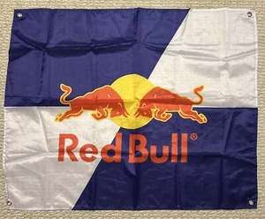 Red Bull Flag 39” X 31.25” For Bar, Man Cave, Dorm, Garage, Outdoor, Yard, Etc. - Picture 1 of 1