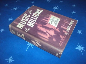 David Ewen MUSIC FOR THE MILLIONS 1st HC/DJ 1944 - Encyclopedia - Classical - Imagen 1 de 5