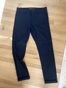 Western Rise Evolution Slim Straight Pants Stretch Navy Mens 32x32 - Picture 1 of 2