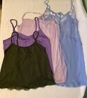 4 Pc Adore Me Lingerie Size L  2- Nightie Nightgown 2- Cami  NWT Purple Green
