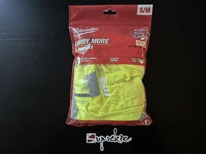 Chaleco de seguridad Milwaukee S/M amarillo clase 2 alta visibilidad 10 bolsillos 48-73-5021 - Imagen 1 de 5