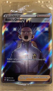 Boss's Orders Cyrus - SWSH251 Full Art - Pokemon 4 Card Lot -Promo - Fac. Sealed