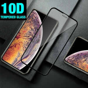 10D iPhone 11 Pro Max,XR,XS,12 CURVED FULL COVER TEMPERED GLASS SCREEN Protector