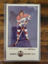 1972-73 WHA Hockey Alberta Edmonton Oilers Doug Barrie McDermid Postcard EX++