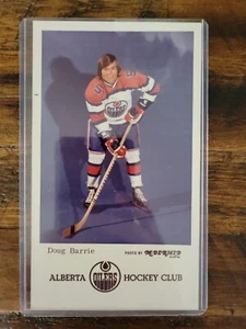 1972-73 WHA Hockey Alberta Edmonton Oilers Doug Barrie McDermid Postcard EX++ - Picture 1 of 2