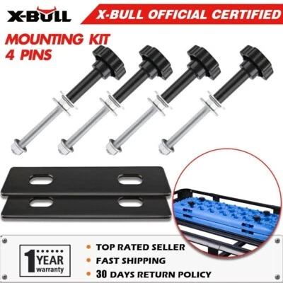 X-BULL Recovery Tracks Mounting Pins Fixed Bolts Frame 4PCS Hardware 4WD 4X4 Foto 1 de 4