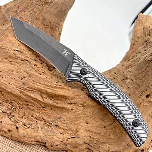 Winchester 8" Silvertip Black & Gray Micarta Tanto Fixed Blade Knife G1515 NIB - Picture 1 of 5