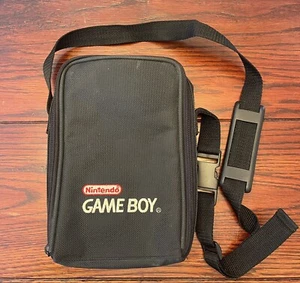 Official Nintendo GameBoy Black Travel Carrying Case Zip Bag w/ Strap, No Tray - Picture 1 of 13