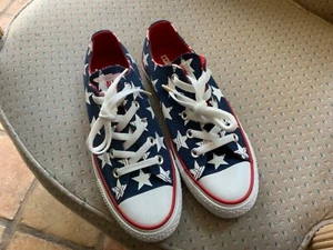 NEW Converse Chuck Taylor All Star Low Canvas Red/White/Blue 117326F Wm 6 Men 4 - Picture 1 of 5