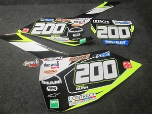 Husqvarna FC/TC 125-450 2016-2018 James Dunn Nr. 200 blk Hintergrund Set GR1559 - Bild 1 von 1