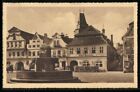 Ansichtskarte Friedland i. Bhm., Hotel Stephan am Marktplatz 1932 