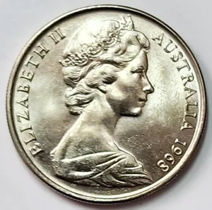 1968 Australian 10 Cent X 1- Uncirculated Ex Mint Roll *Free 1980 10c & 1981 2c* - Picture 1 of 9