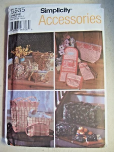 Simplicity Accessories 5535 Quilted Bag Totes Carry On Tote Purse Wallet Pattern - Picture 1 of 2