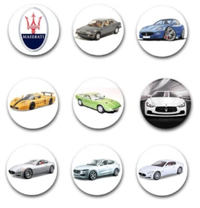 25 mm KNOPFABZEICHEN X9 MIT DER KLASSISCHEN MASERATI - Bild 1 von 1