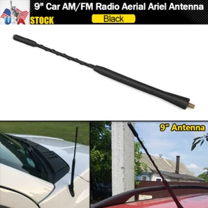 9" Antenna Aerial AM / FM Radio Replacement Car Auto Roof Mast Whip Universal - Picture 1 of 12