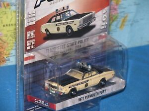 HOT PURSUIT 1977 PLYMOUTH FURY TENNESSEE STATE POLICE USA GREENLIGHT BRAND NEW 