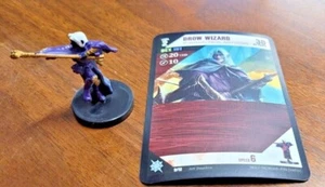 D&D Dungeons & Dragon Miniature - DROW WIZARD GD12 PROMOCIÓN Dungeon Command con TARJETA - Imagen 1 de 6