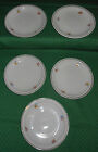5 piatti piccoli porcellana bianca e fiorellini Triptis VEB  h. cm. 2x17 V5 ^
