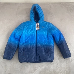 Eddie Bauer Youth Kids Reversible Jacket Boys Large (14 / 16) Blue Warm NWT - Picture 1 of 12